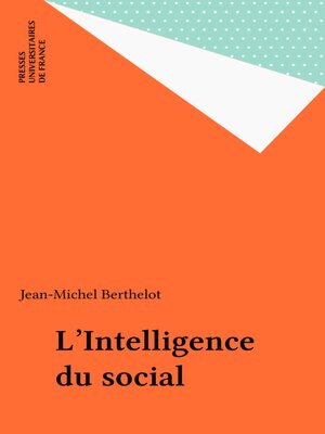 cover image of L'Intelligence du social